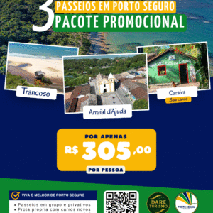3 Passeios de Porto Seguro – Pacote Promocional