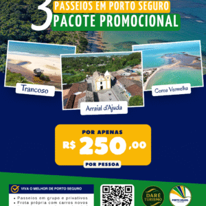 3 Passeios de Porto Seguro – Pacote Promocional