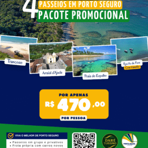 4 Passeios de Porto Seguro – Pacote Promocional