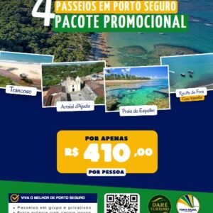 4 Passeios de Porto Seguro – Pacote Promocional