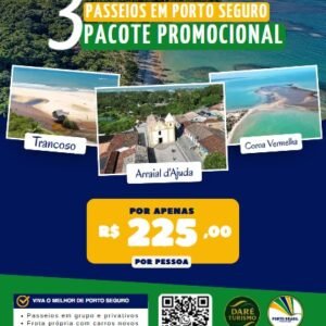 3 Passeios de Porto Seguro – Pacote Promocional