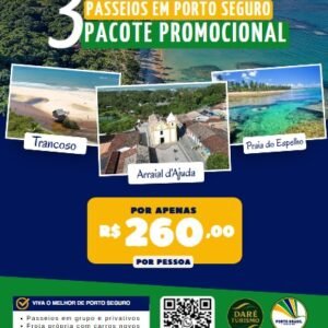 3 Passeios de Porto Seguro – Pacote Promocional