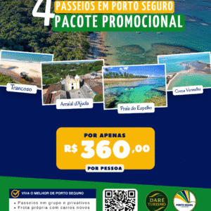 4 Passeios de Porto Seguro – Pacote Promocional